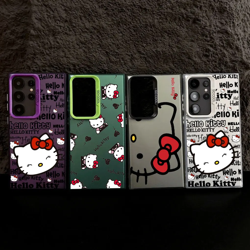 Cartoon Hello Kittys S25 Case For Samsung S25 S24 Ultra Carcasa For Galaxy S23 S22 S21 FE S20 Ultra Plus Shockproof Phone Cover Cartoon Hello Kittys S25 Case For Samsung S25 S24 Ultra Carcasa For Galaxy S23 S22 S21 FE S20 Ultra Plus Shockproof Phone Cover