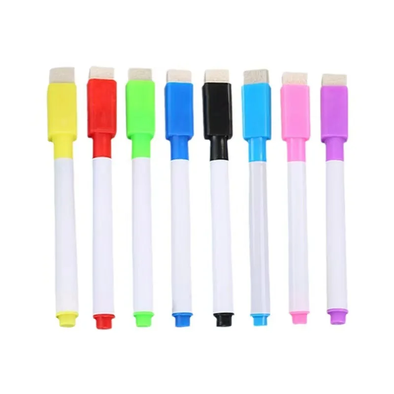 

8 Colors Whiteboard Pen Erased Children Environment-friendly Non-toxic Water-based Paint Brush Graffiti Marker Pen