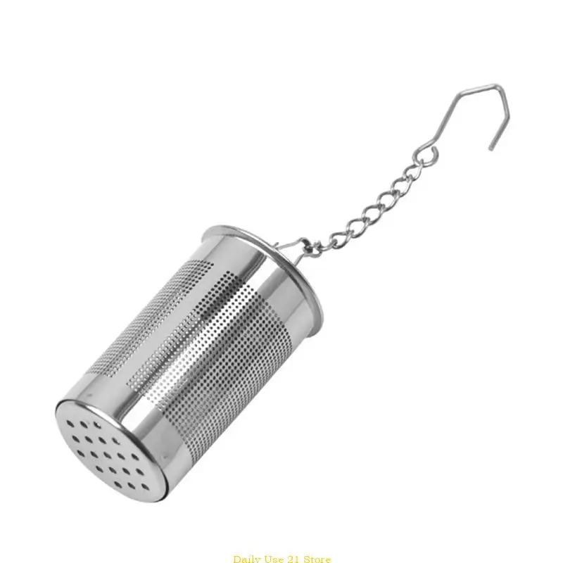 Tea Infuser Strainer Stainless Steel Cylindrical Loose Leaf Filter Multi Purpose Kitchen Household Tool
Tea Infuser Strainer Stainless Steel Cylindrical Loose Leaf Filter Multi Purpose Kitchen Household Tool