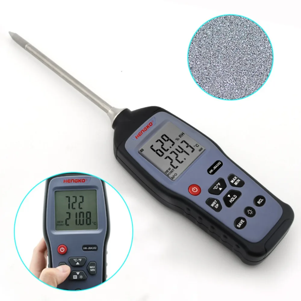 

Industry Digital High Precision Multi-Function Measuring Dew Point Wet Bulb Humidity Temperature Sensor Universal Data Logger