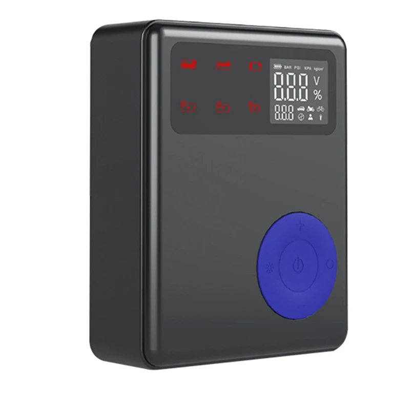 Автомобильный надувной насос 5-в-1, аварийный старт, источник питания, портативная шина, надувной насос, Сменные аксессуары для автомобиля, мотоцикла 
Автомобильный надувной насос 5-в-1, аварийный старт, источник питания, портативная шина, надувной насос, Сменные аксессуары для автомобиля, мотоцикла