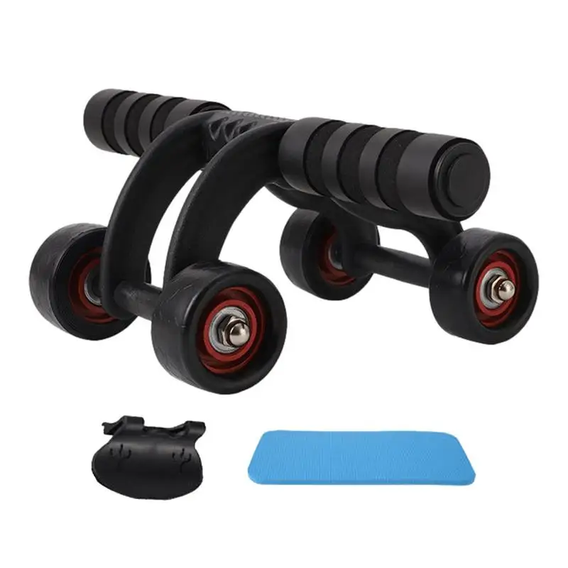 

Abdominal Wheel Abdominal Muscles Exerciser Four Wheels Exercise Roller Wheels For Home Workplace Traveling Gym Business Trip