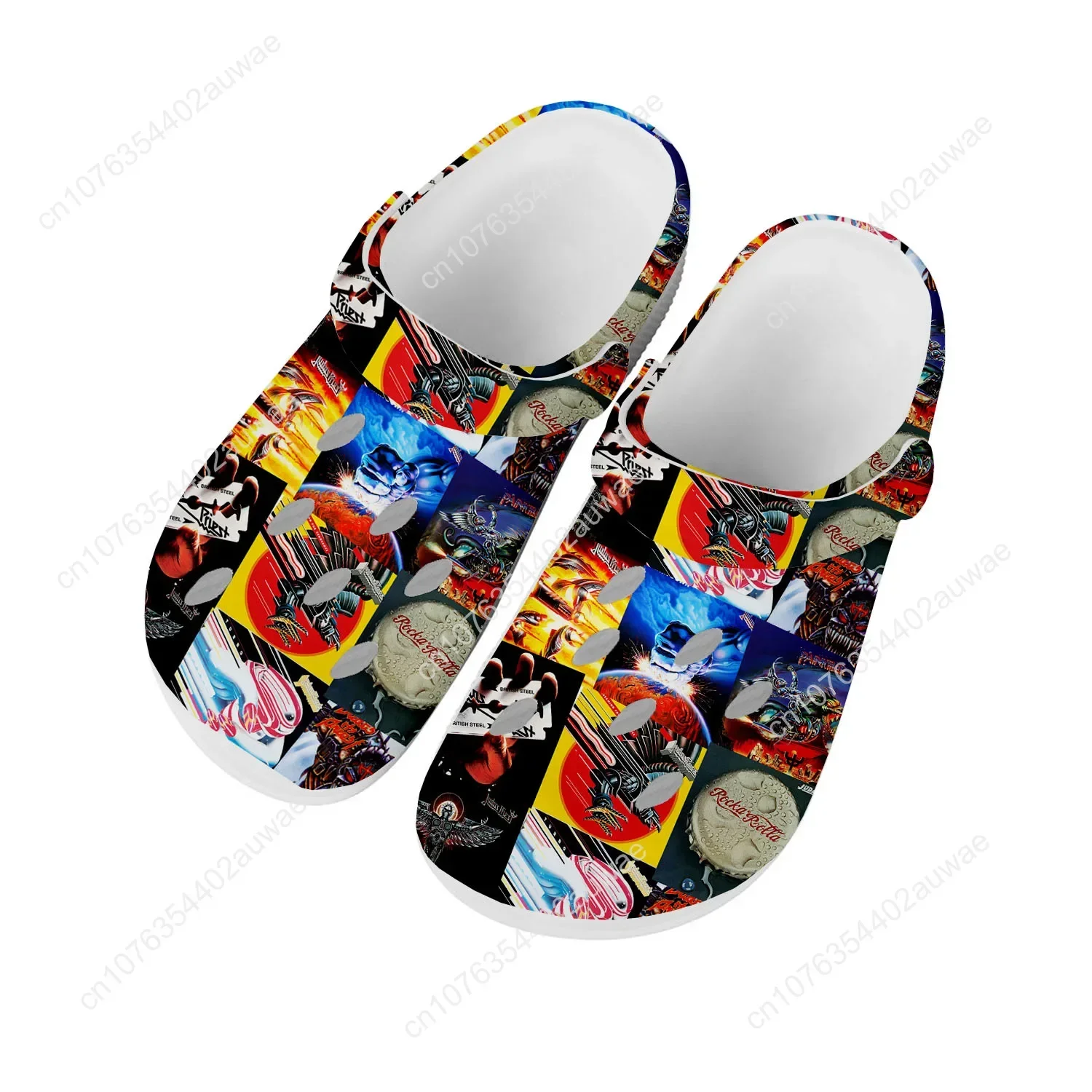 Judas Priest Metal Rock Band Home Clog Mens Women Youth Boy Girl Sandals Shoes Garden Custom Made Shoe Beach Hole Slippers White 
Judas Priest Metal Rock Band Home Clog Mens Women Youth Boy Girl Sandals Shoes Garden Custom Made Shoe Beach Hole Slippers White