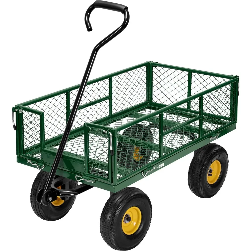 VIVOHOME Heavy Duty 880 Lbs Capacity Mesh Steel Garden Cart Folding Utility Wagon with Removable Sides and 4.10/3.50-4 inch
VIVOHOME Heavy Duty 880 Lbs Capacity Mesh Steel Garden Cart Folding Utility Wagon with Removable Sides and 4.10/3.50-4 inch