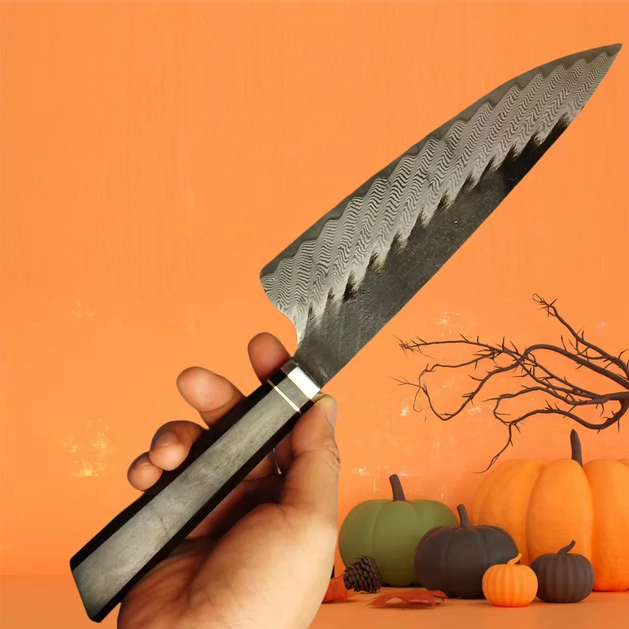Chefs Cleaver Knife Damascus Steel 20cm Blade Sharp Slicing Kiritsuke Sashimi Sushi Handmade Messer Kitchen Knives Ebony Handle
Chefs Cleaver Knife Damascus Steel 20cm Blade Sharp Slicing Kiritsuke Sashimi Sushi Handmade Messer Kitchen Knives Ebony Handle