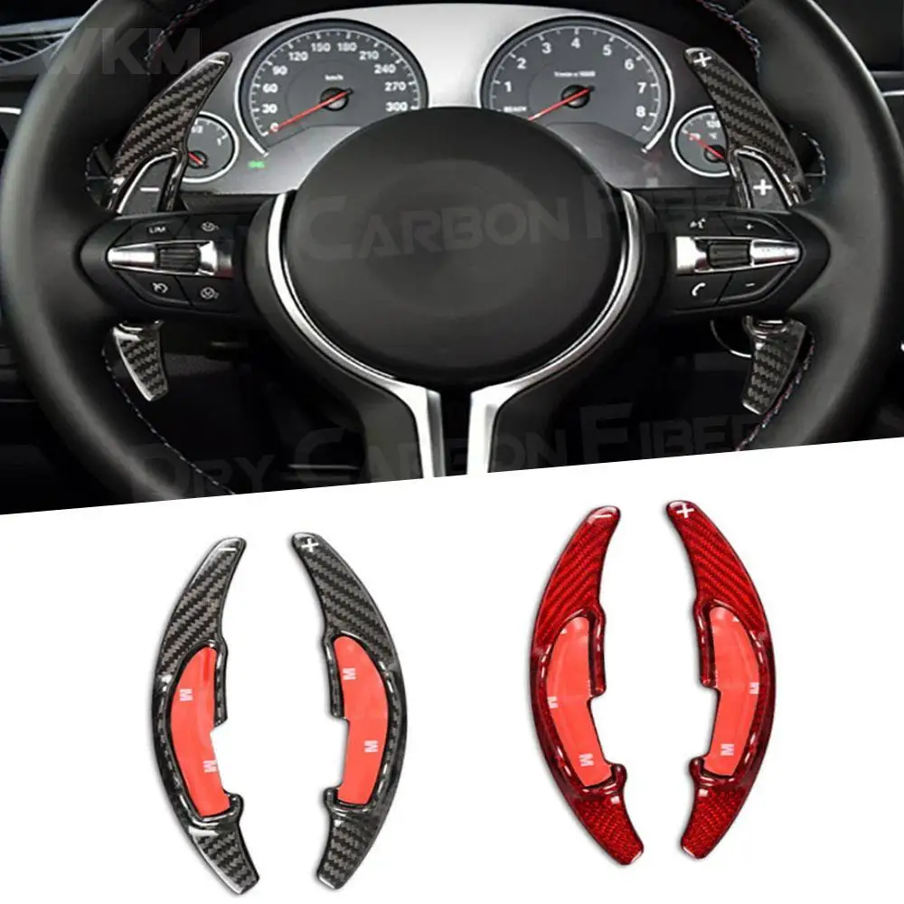 2Pcs Carbon Fiber Steering Wheel Shift Paddle Shifters Extension Decorations for BMW M2 M3 M4 M5 M6 X5M X6M Car Styling 
2Pcs Carbon Fiber Steering Wheel Shift Paddle Shifters Extension Decorations for BMW M2 M3 M4 M5 M6 X5M X6M Car Styling