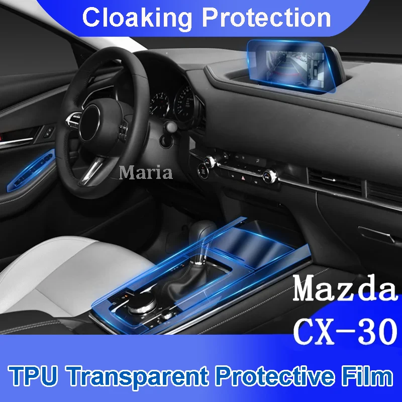 For Mazda CX30 2020 Navigation Center Console Gear Panel Screen TPU Car Interior Protective Film Anti-Scratch Repair Sticker
For Mazda CX30 2020 Navigation Center Console Gear Panel Screen TPU Car Interior Protective Film Anti-Scratch Repair Sticker