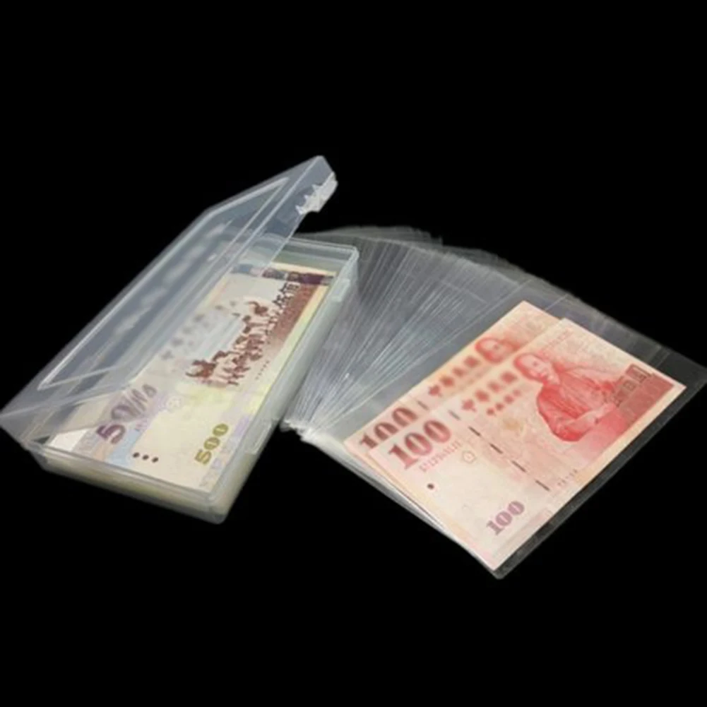 100pcs Paper Money Album Commemorative Currency Clear Protectors Sheets Banknote Case Storage Bag Collection Box Holde
100pcs Paper Money Album Commemorative Currency Clear Protectors Sheets Banknote Case Storage Bag Collection Box Holde