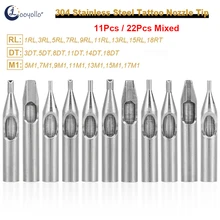 11/22Pcs RL DT M1 Mixed Stainless Steel Tattoo Tips Kit Assorted Tattoo Machine Gun Needle Nozzle Tubes Accessories Supply
11/22Pcs RL DT M1 Mixed Stainless Steel Tattoo Tips Kit Assorted Tattoo Machine Gun Needle Nozzle Tubes Accessories Supply