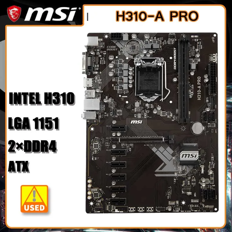 LGA 1151 Motherboard MSI H310-A PRO Motherboard Intel H310 2×DDR4 32GB PCI-E 3.0 USB3.1 HDMI ATX For 8th GenCore i7/i5/i3 cpu
LGA 1151 Motherboard MSI H310-A PRO Motherboard Intel H310 2×DDR4 32GB PCI-E 3.0 USB3.1 HDMI ATX For 8th GenCore i7/i5/i3 cpu