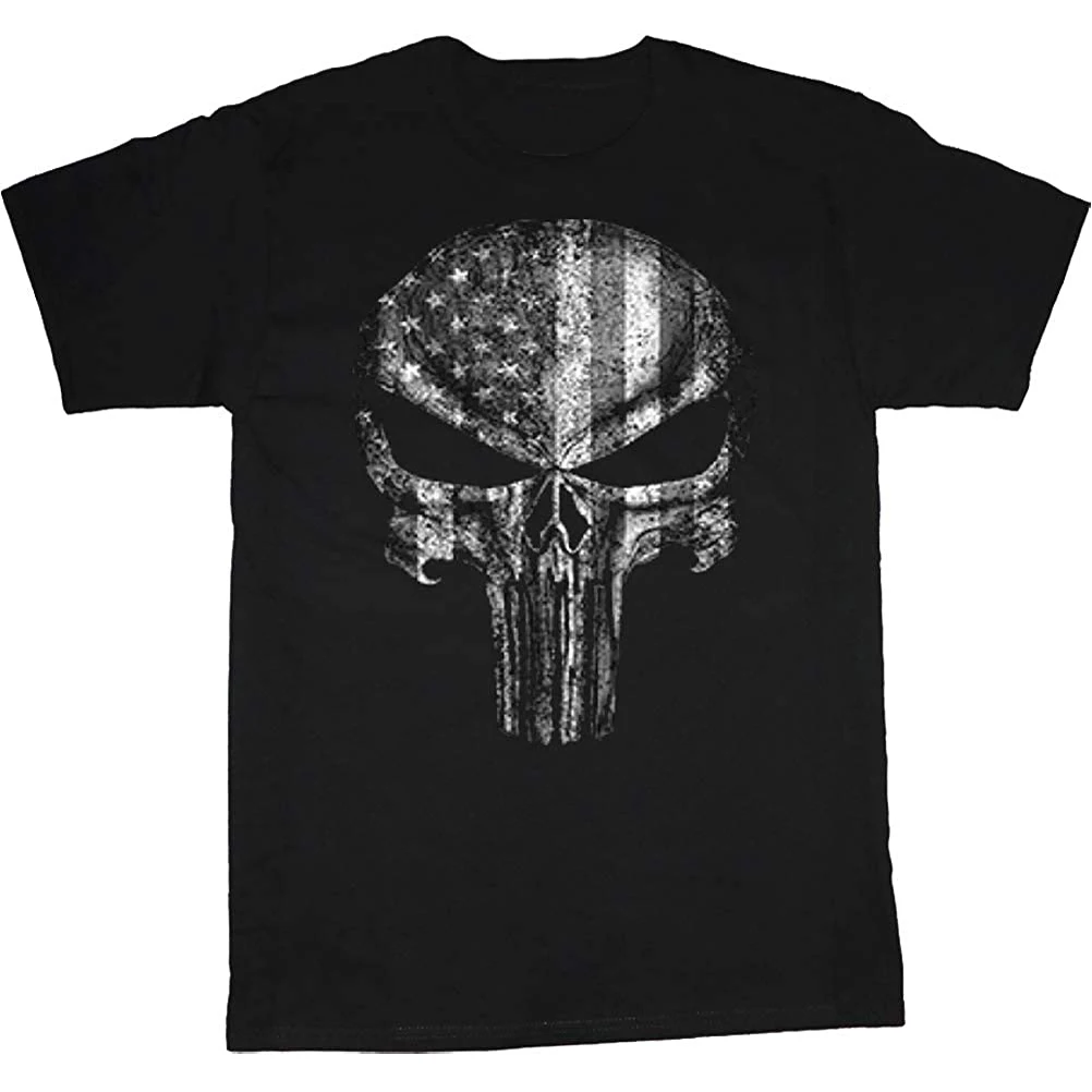 American Flag Tactical Skull T Shirt 100% Cotton Short Sleeve O-Neck Casual T-shirts Loose Top New Size S-3XL 
American Flag Tactical Skull T Shirt 100% Cotton Short Sleeve O-Neck Casual T-shirts Loose Top New Size S-3XL