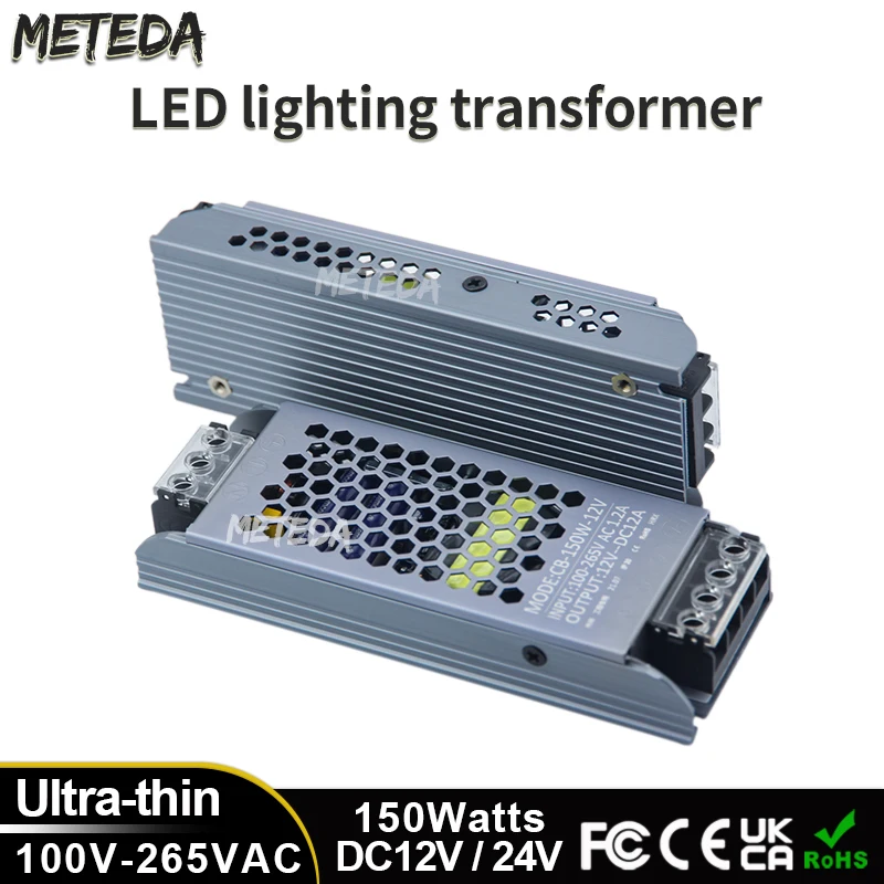 AC/DC Power Supply 12V 24V Transformer Driver Adapter 150W LED Driver Power Supply A/D Converter for LED Strip Light Bulb
AC/DC Power Supply 12V 24V Transformer Driver Adapter 150W LED Driver Power Supply A/D Converter for LED Strip Light Bulb