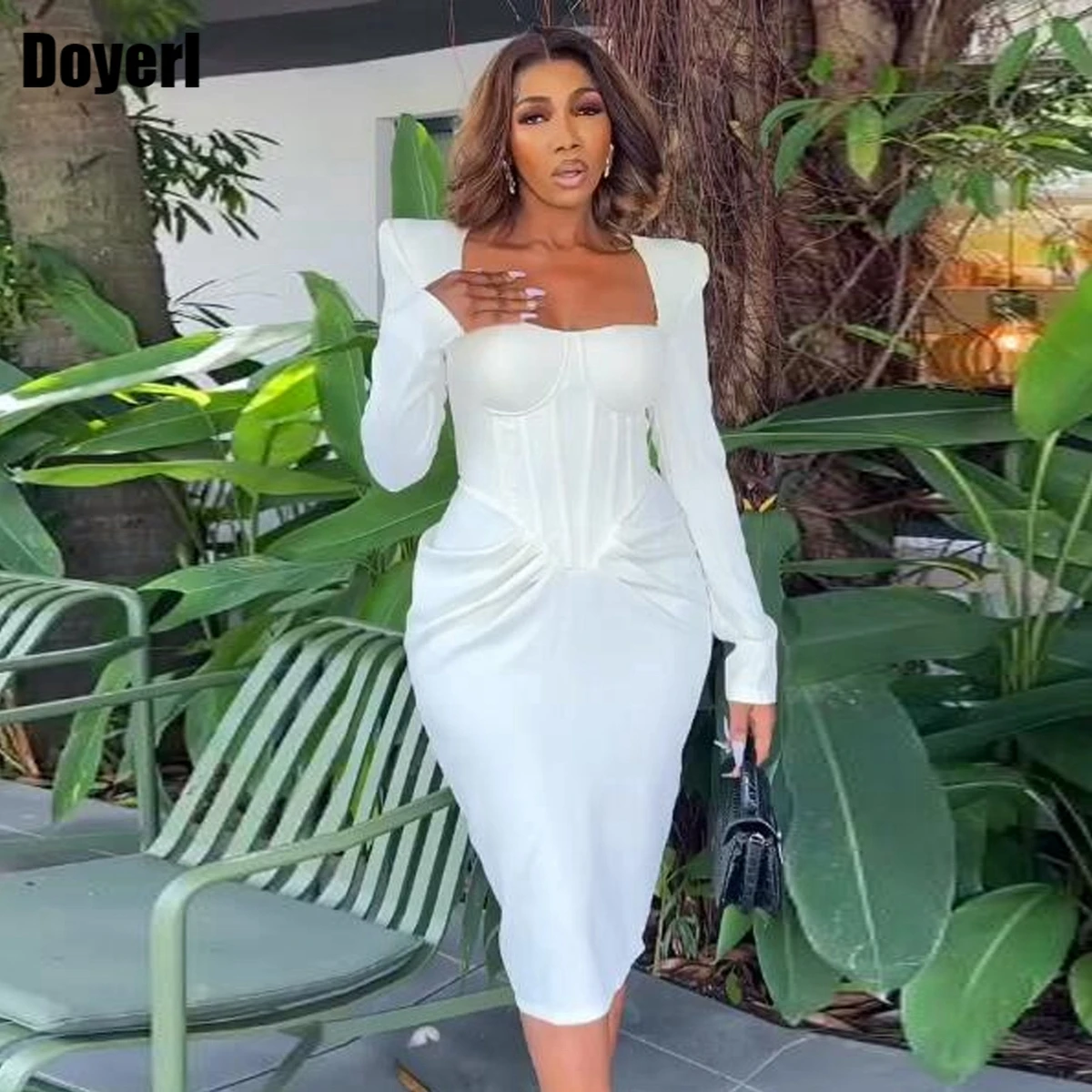 White Elegant Evening Party Dress Female Autumn Long Sleeve Square Collar Backl Slit Bodycon Midi Dress Ladies Office Dresses
White Elegant Evening Party Dress Female Autumn Long Sleeve Square Collar Backl Slit Bodycon Midi Dress Ladies Office Dresses