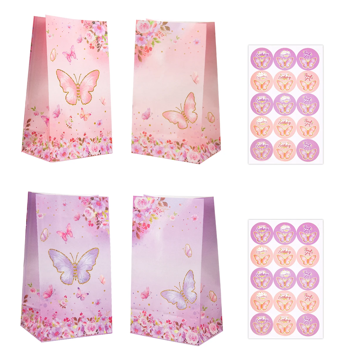 10pcs Butterfly Theme Gift bag Pink Purple Flowers Biscuit Packing Bags For Girls Butterfly Birthday Gifts Baby Shower Supplies
10pcs Butterfly Theme Gift bag Pink Purple Flowers Biscuit Packing Bags For Girls Butterfly Birthday Gifts Baby Shower Supplies