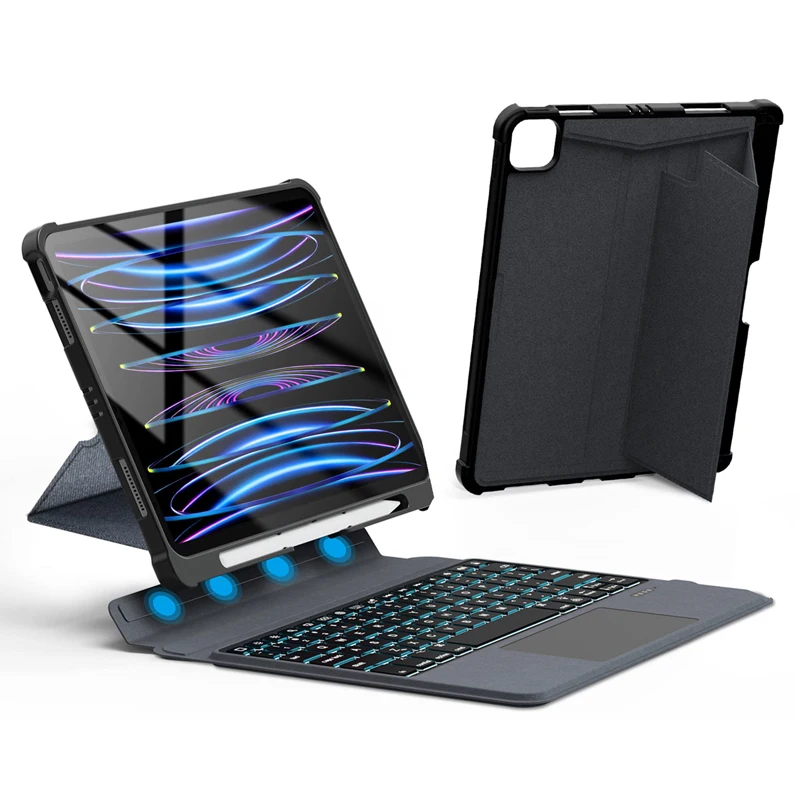 Magic Bluetooth Keyboard With Case For iPad Pro 11 Inch 2022 iPad Air 5 4 Generation Wireless 7-color Backlight Keyboard
Magic Bluetooth Keyboard With Case For iPad Pro 11 Inch 2022 iPad Air 5 4 Generation Wireless 7-color Backlight Keyboard