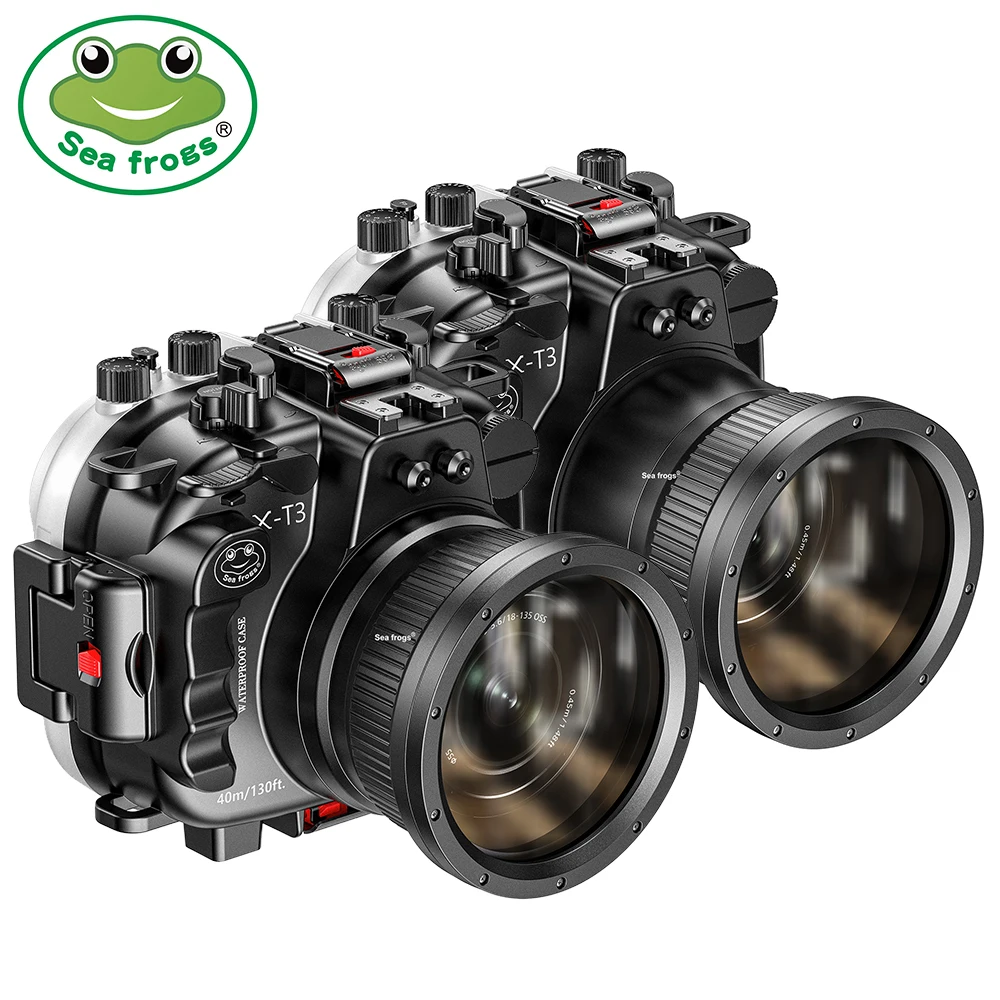 Чехол для камеры для подводной съемки Seafrogs для подводной фотосъемки Fuji X-T3, водонепроницаемый корпус для камеры, аксессуары 
Чехол для камеры для подводной съемки Seafrogs для подводной фотосъемки Fuji X-T3, водонепроницаемый корпус для камеры, аксессуары