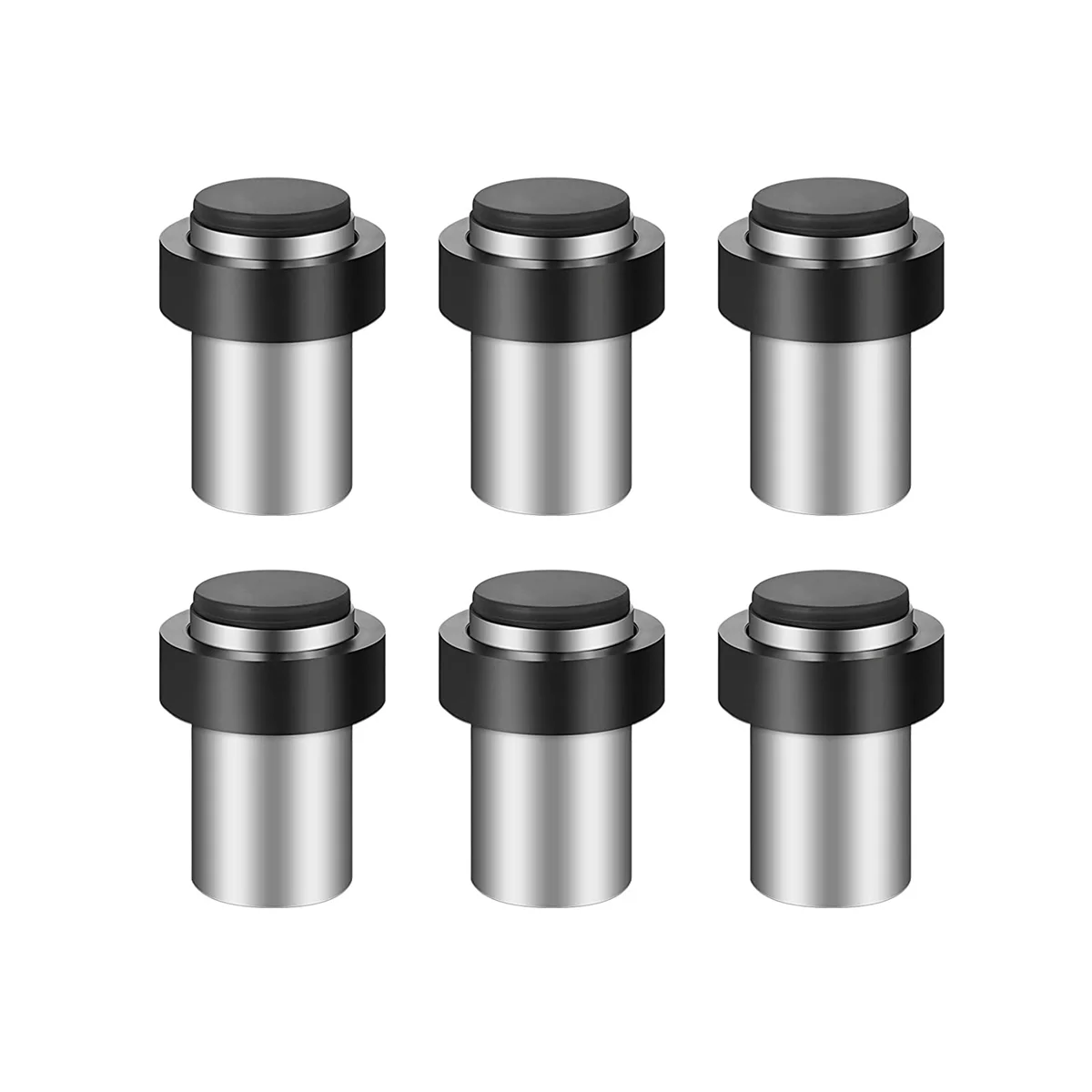6Pieces Door Stops Floor Mounted Door Stopper Stainless Steel Cylindrical Floor Door Stop for Bottom or Top of Door
6Pieces Door Stops Floor Mounted Door Stopper Stainless Steel Cylindrical Floor Door Stop for Bottom or Top of Door