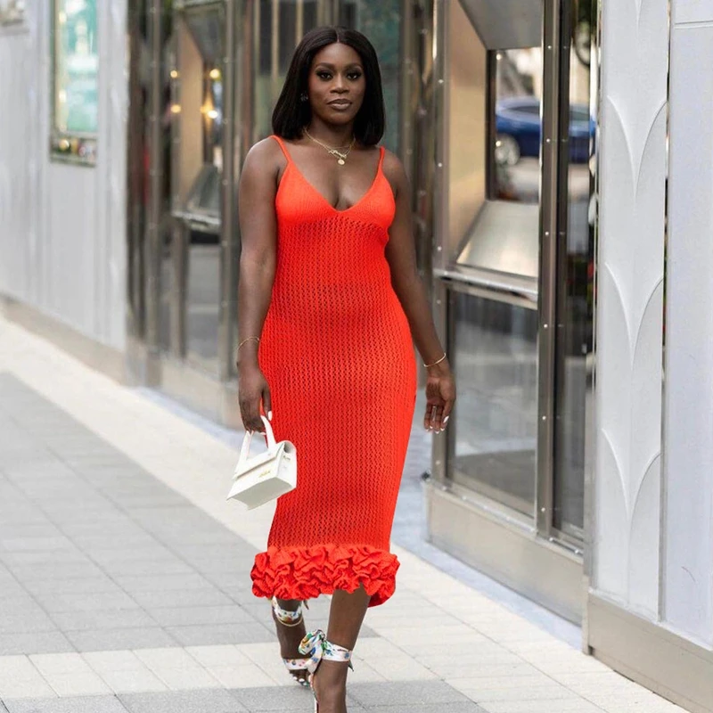 Ruffle Hem Crochet Knitted Midi One Piece Party Dress Women Summer 2023 Outfit Elegant And Pretty Women's Dresses Clothing Femal
Ruffle Hem Crochet Knitted Midi One Piece Party Dress Women Summer 2023 Outfit Elegant And Pretty Women's Dresses Clothing Femal