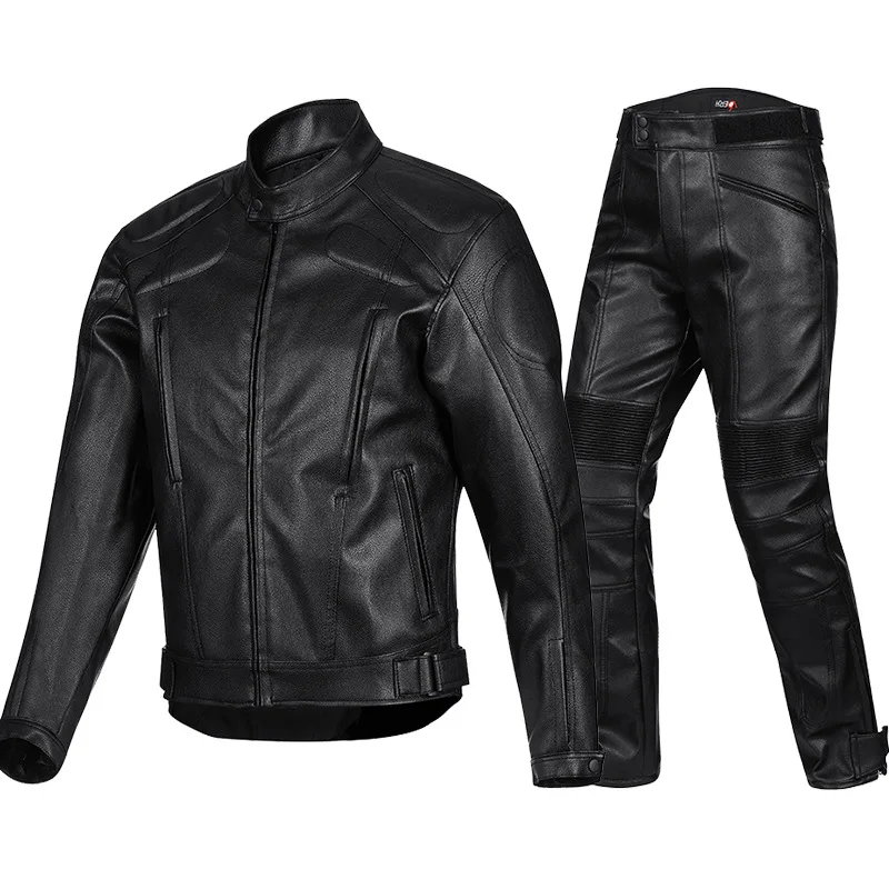 Four Seasons Motorcycle Riding Suit Men's Trendy PU Leather Waterproof and Durable Motorcycle Leather Coat Anti drop Jacket
Four Seasons Motorcycle Riding Suit Men's Trendy PU Leather Waterproof and Durable Motorcycle Leather Coat Anti drop Jacket