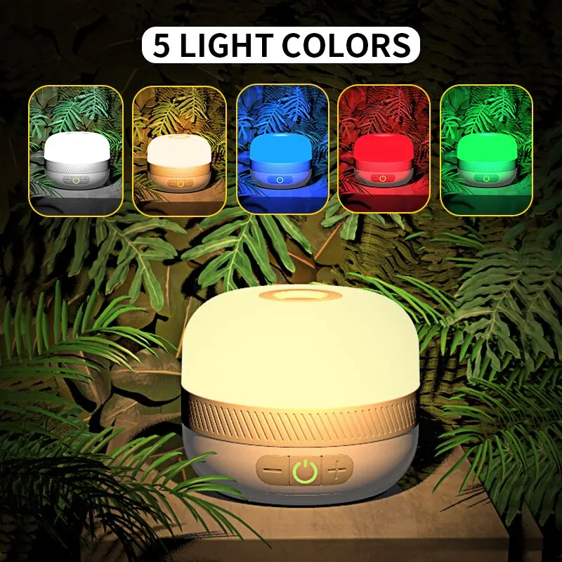 

C2 Camping Light Usb C Portable Rechargeable Led Lamp With 5 Colors For Outdoor Waterproof Gadgets Tent Lamp Emergency Led Light