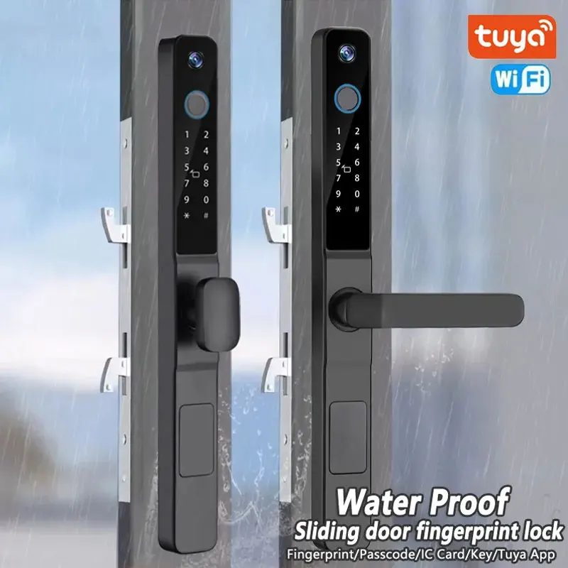 TUYA APP Waterproof Smart Fingerprint Password Card Door Lock Bridge-Cut Aluminum Alloy For Outdoor Pull Push Sliding Door
TUYA APP Waterproof Smart Fingerprint Password Card Door Lock Bridge-Cut Aluminum Alloy For Outdoor Pull Push Sliding Door