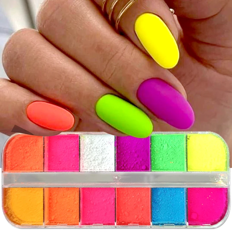 12 Grid Fluorescent Neon Paint Nail Glitter Powder Gradient DIY Nail Decorating Makeup Matte Eyeshadow Palette Neon Nail Pigment
12 Grid Fluorescent Neon Paint Nail Glitter Powder Gradient DIY Nail Decorating Makeup Matte Eyeshadow Palette Neon Nail Pigment