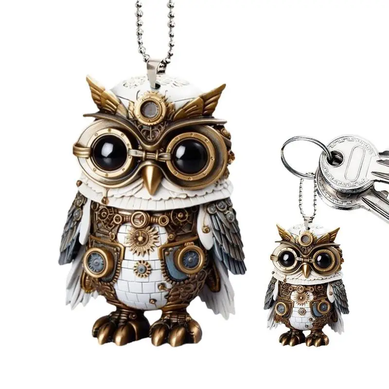 Rear View Mirror Ornament Mechanical Owl Car Pendant 2D Acrylic Owl Car Decor Rear View Mirror Car Charm Car Accessories
Rear View Mirror Ornament Mechanical Owl Car Pendant 2D Acrylic Owl Car Decor Rear View Mirror Car Charm Car Accessories