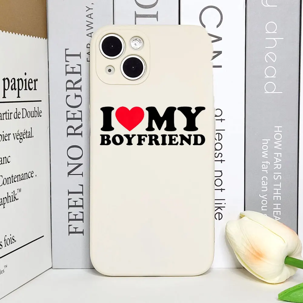 Cute Funny I Love My Girlfriend Phone Case for IPhone 11 12 13 14 15 16 Pro Max Mini X XS 7 8Plus Soft Cover Couple Paired Coque Cute Funny I Love My Girlfriend Phone Case for IPhone 11 12 13 14 15 16 Pro Max Mini X XS 7 8Plus Soft Cover Couple Paired Coque