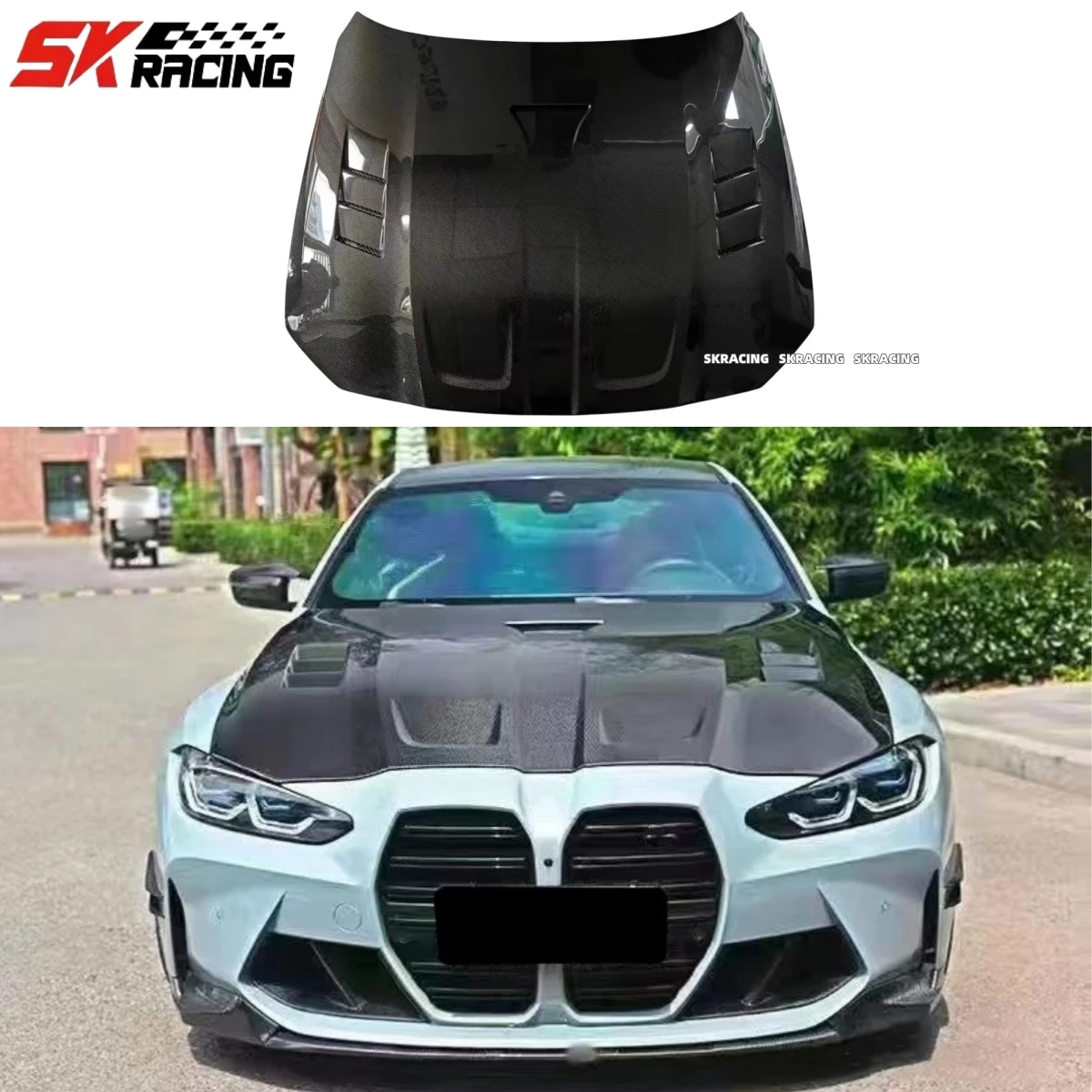 Real Carbon Fiber Hood Replacement Cover Panel Trim For BMW M3 M4 G80 G82 G83 2021-2023 Front Engine Bonnet Hoods Car Body Kits
Real Carbon Fiber Hood Replacement Cover Panel Trim For BMW M3 M4 G80 G82 G83 2021-2023 Front Engine Bonnet Hoods Car Body Kits