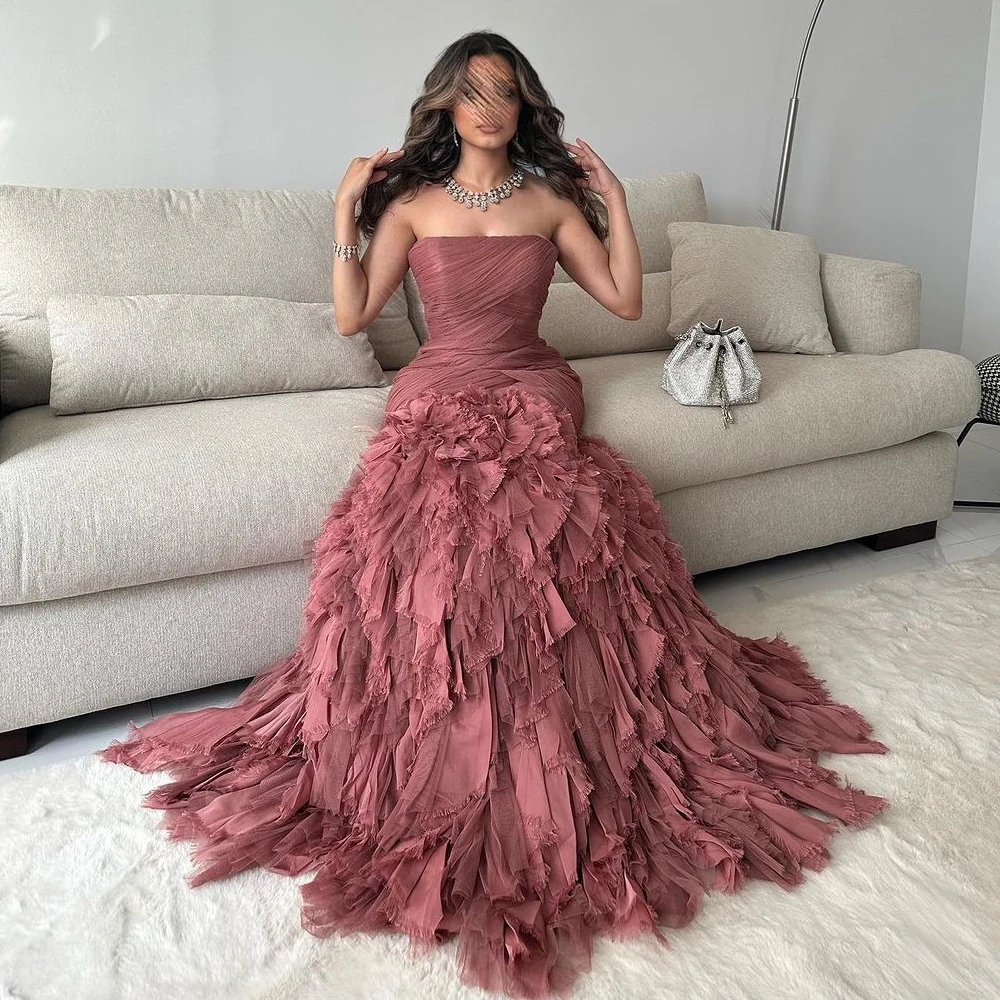 Prom Dresses Exquisite Strapless Mermaid Party Dresses Hugging Lace Net Tulle Formal Occasion Evening Gowns Vestidos de coquetel
Prom Dresses Exquisite Strapless Mermaid Party Dresses Hugging Lace Net Tulle Formal Occasion Evening Gowns Vestidos de coquetel