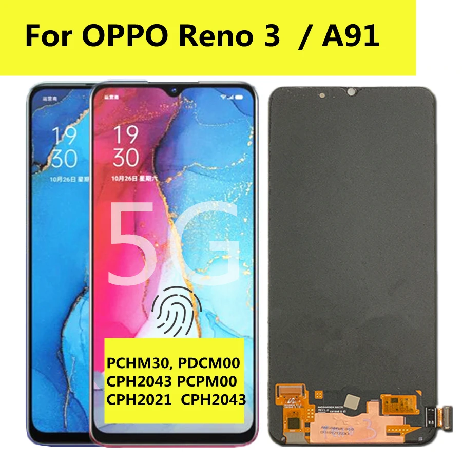 6.4" AMOLED For OPPO A91 Reno 3 LCD Screen Display Touch Panel Digitizer Assembly for OPPO Reno3 reno 3 5G LCD
6.4" AMOLED For OPPO A91 Reno 3 LCD Screen Display Touch Panel Digitizer Assembly for OPPO Reno3 reno 3 5G LCD