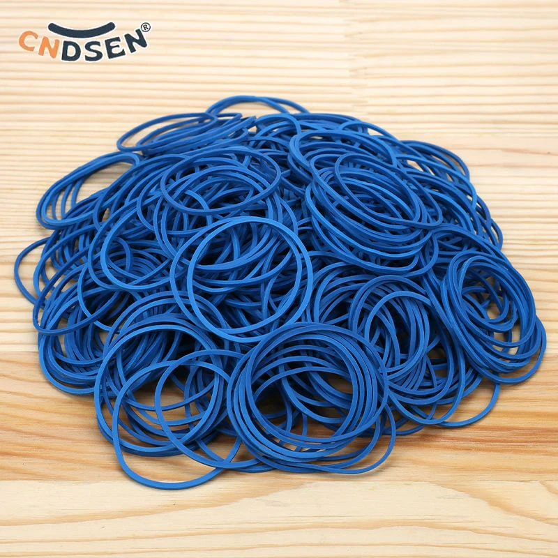 

Diameter 38mm Blue Round Elastic Bands Rubber Ring Thickness 1.5mm High Elasticity for Office School Stationery