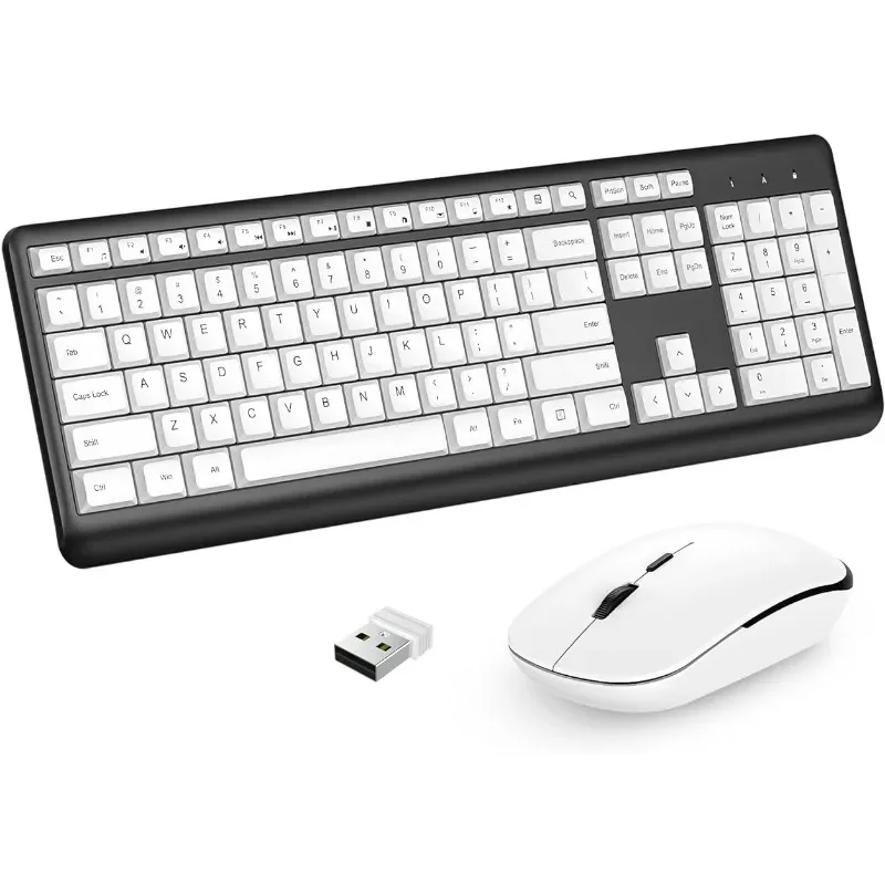 Wireless Keyboard and Mouse Set Ultra-thin Wireless Key Device 2.4G USB Rechargeable Bluetooth Keyboard and Mouse
Wireless Keyboard and Mouse Set Ultra-thin Wireless Key Device 2.4G USB Rechargeable Bluetooth Keyboard and Mouse