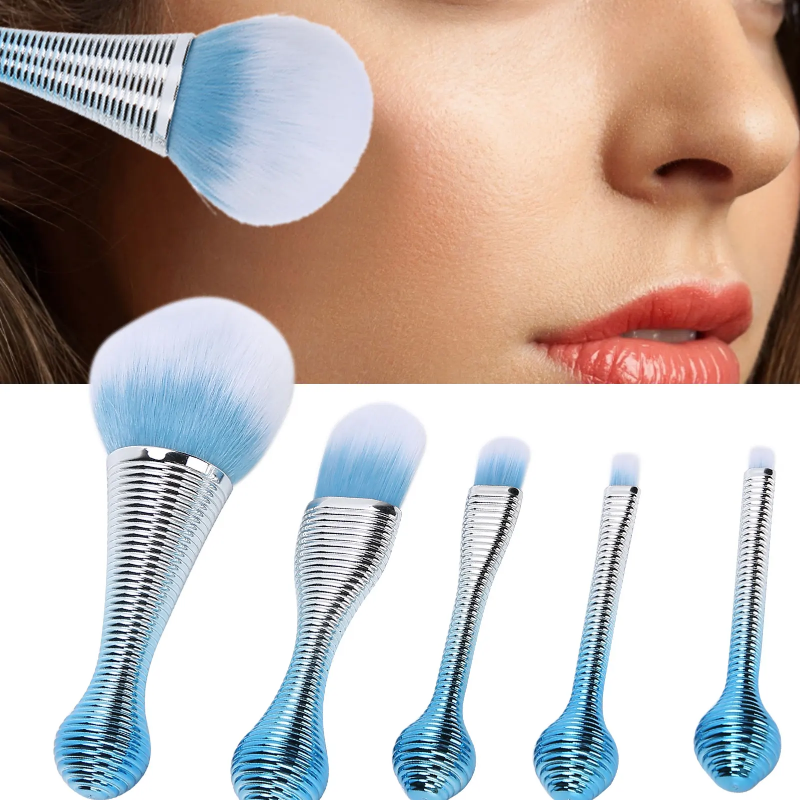 5pcs Makeup Brushes Set Professional Nylon Eye Shadow Blush Powder Cosmetic Brushes
5pcs Makeup Brushes Set Professional Nylon Eye Shadow Blush Powder Cosmetic Brushes
