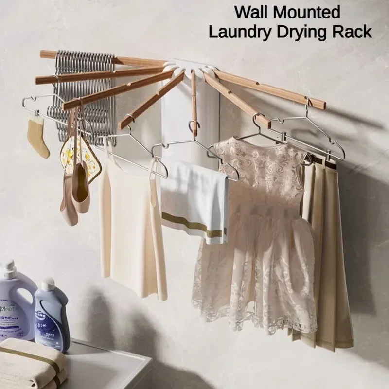 Wall Mounted Laundry Drying Rack, Foldable Wall Octopus Clothes Drying Rack, Collapsible Towel Drying Rack with 7 Hanging Rods
Wall Mounted Laundry Drying Rack, Foldable Wall Octopus Clothes Drying Rack, Collapsible Towel Drying Rack with 7 Hanging Rods