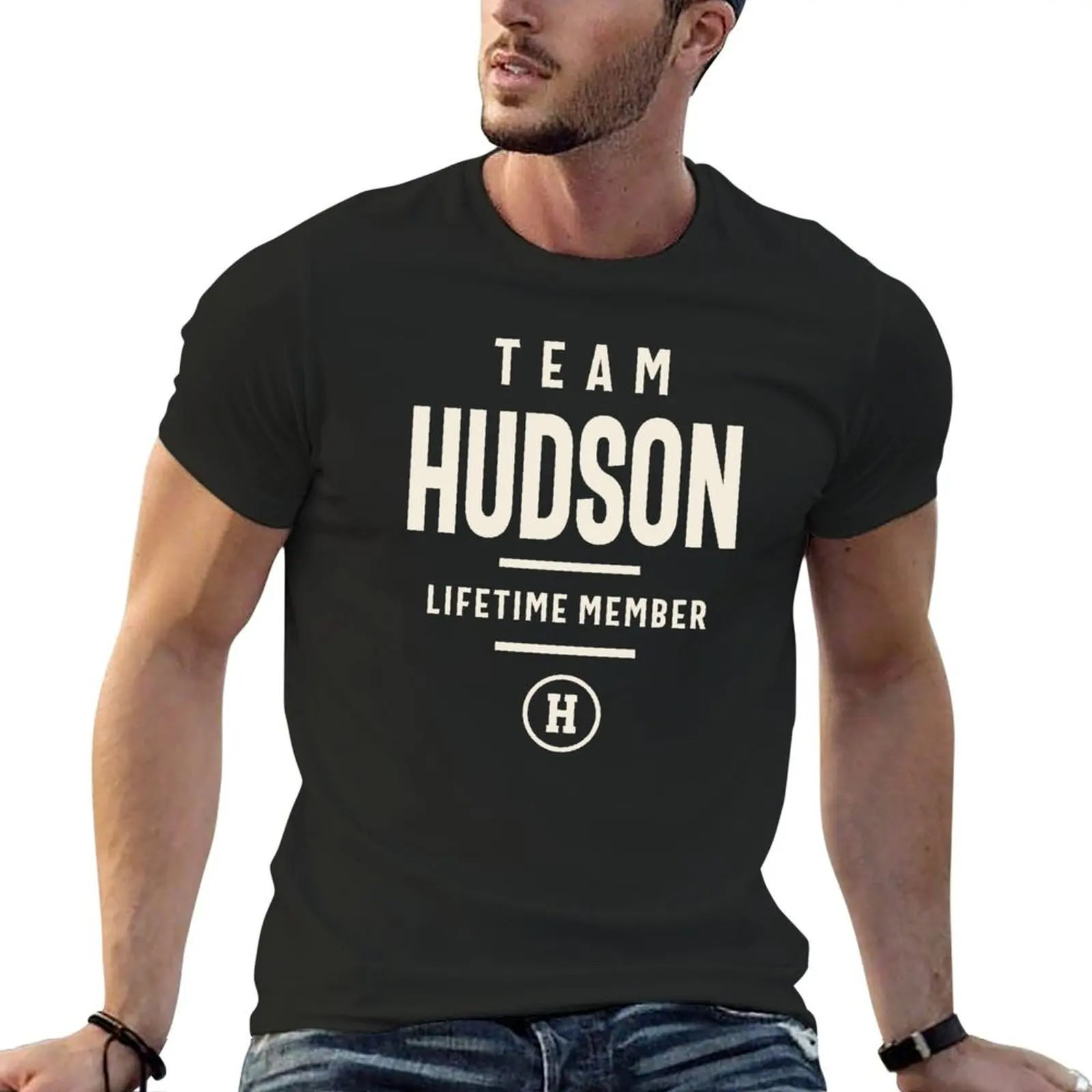 

Team Hudson Lifetime Member - Hudson Name T-shirt cute tops summer top customs design your own mens cotton t shirts