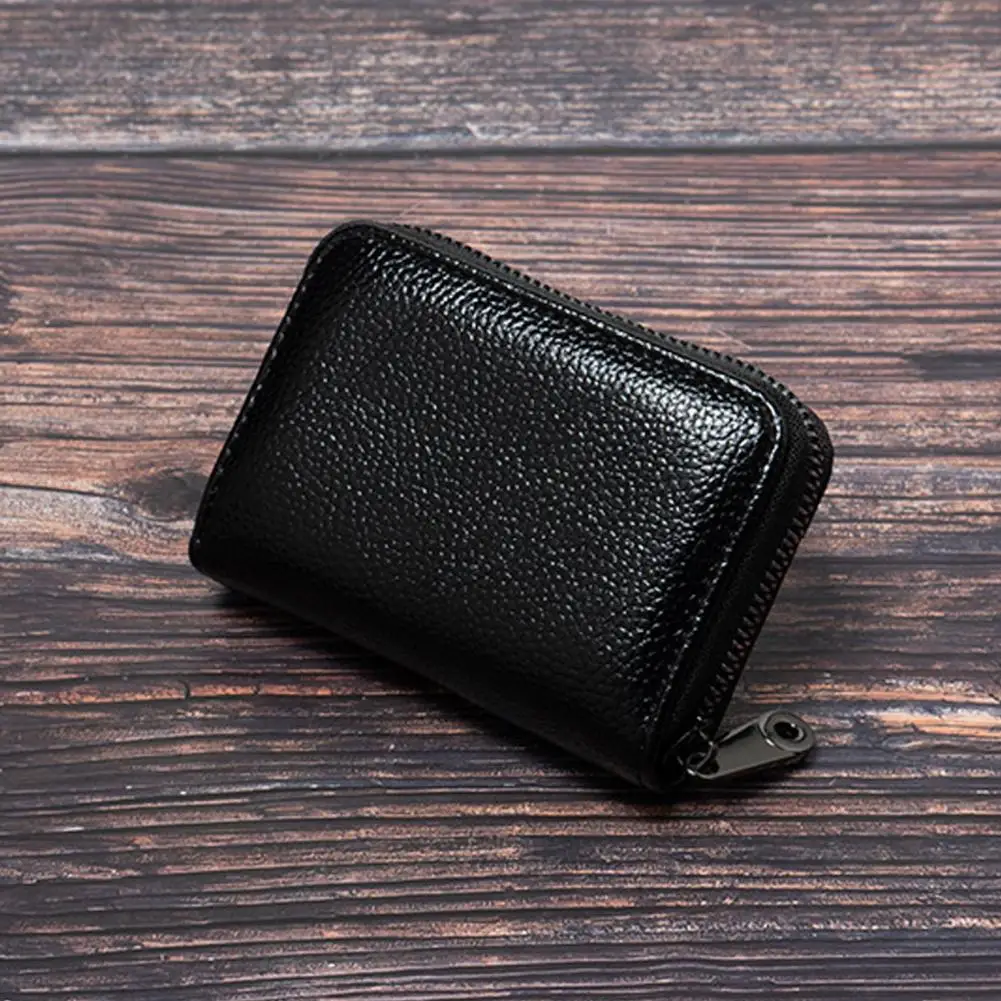 

Тонкий женский бумажник, вместительный мужской бумажник из искусственной кожи с застежкой-молнией и несколькими карманами для кредитных карт