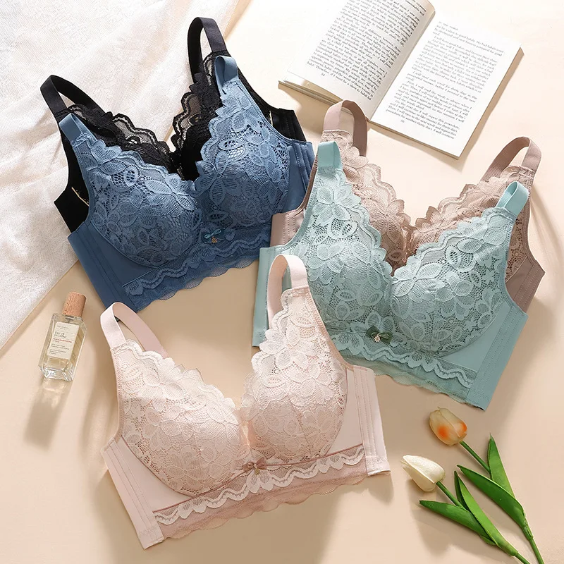 Women Sexy Underwear Gathered Wireless Bra Fashion Lace Lingerie Push Up Invisible Bralette Solid Comfortable Brassiere Female
Women Sexy Underwear Gathered Wireless Bra Fashion Lace Lingerie Push Up Invisible Bralette Solid Comfortable Brassiere Female