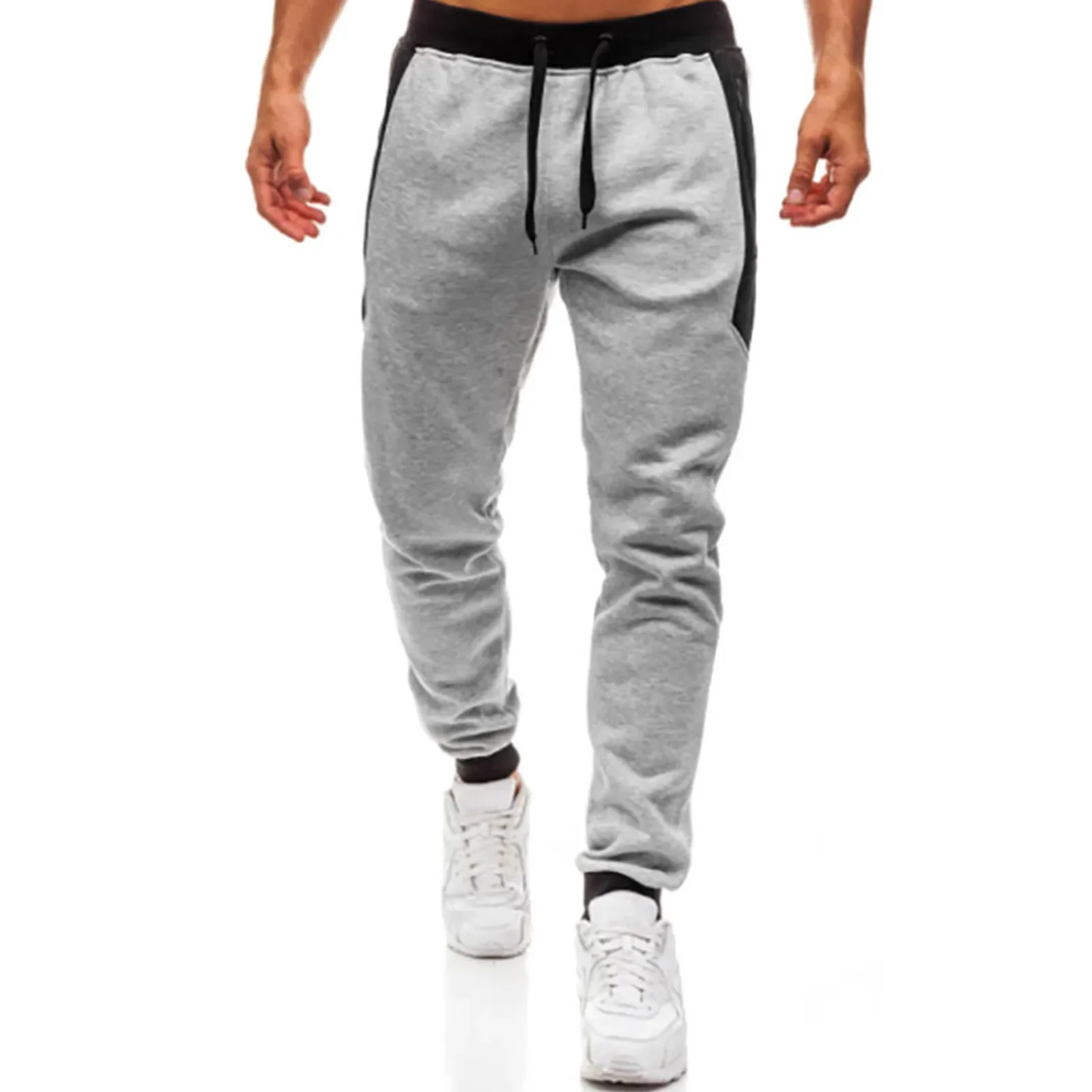 

Men's Joggers Casual Pants Fitness Sportswear Tracksuit Bottoms Skinny Sweatpants Trousers Black Gyms Jogger Track Pants