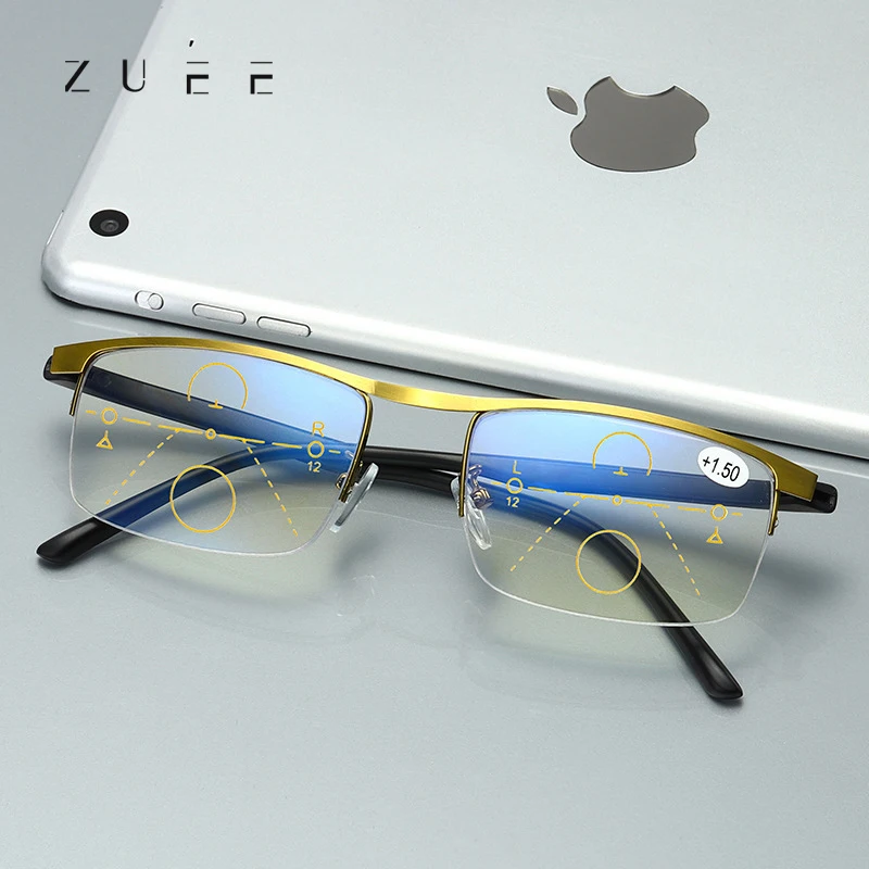 ZUEE Intelligent Zoom Reading Glasses for Men Women Blue Light Blocking Multifocal Presbyopic Glasses Computer Goggles Eyeglass
ZUEE Intelligent Zoom Reading Glasses for Men Women Blue Light Blocking Multifocal Presbyopic Glasses Computer Goggles Eyeglass