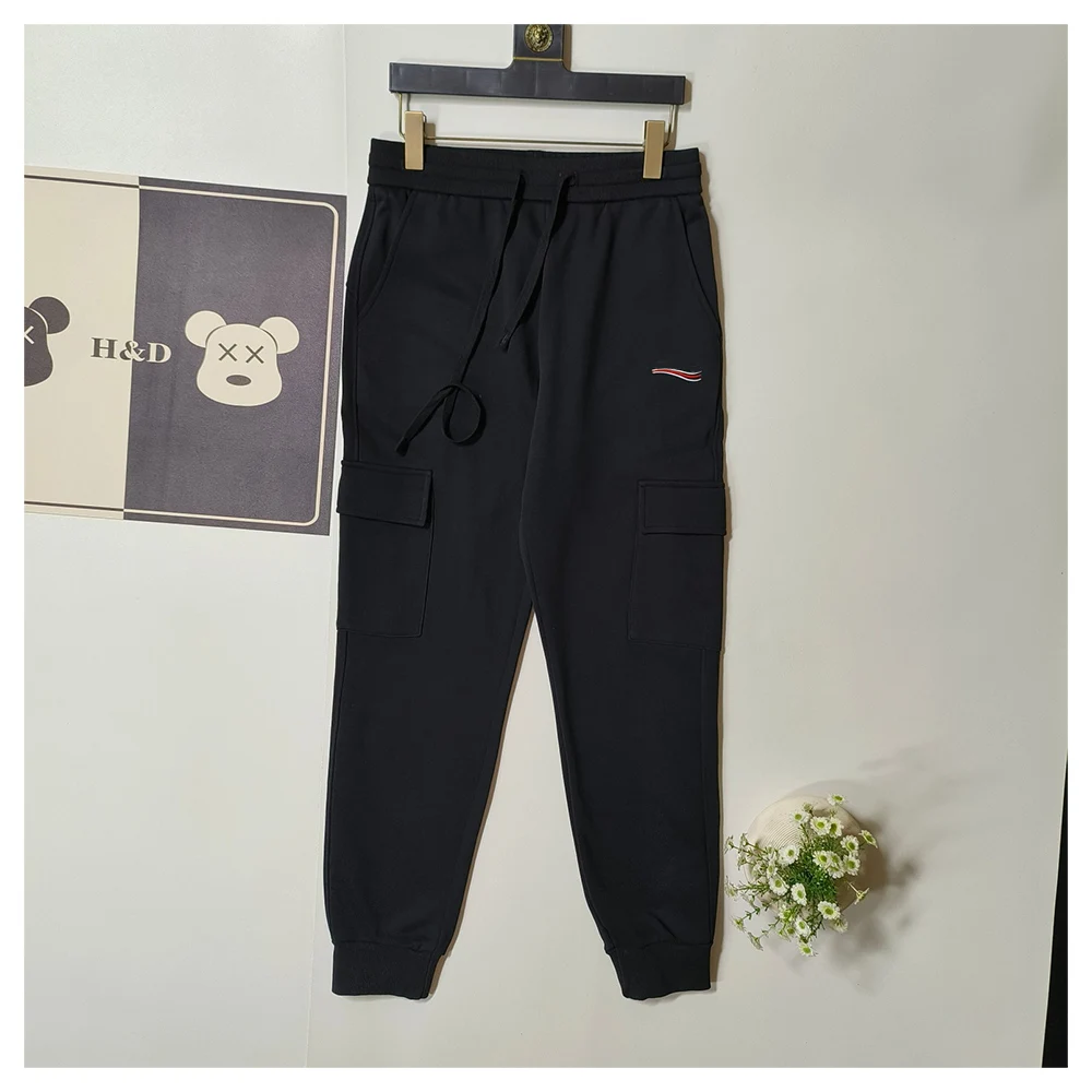 

2023 High-End Autumn Men's Couple Cola Wave Three-Color Cuffed Jogger Pants Casual Pants
