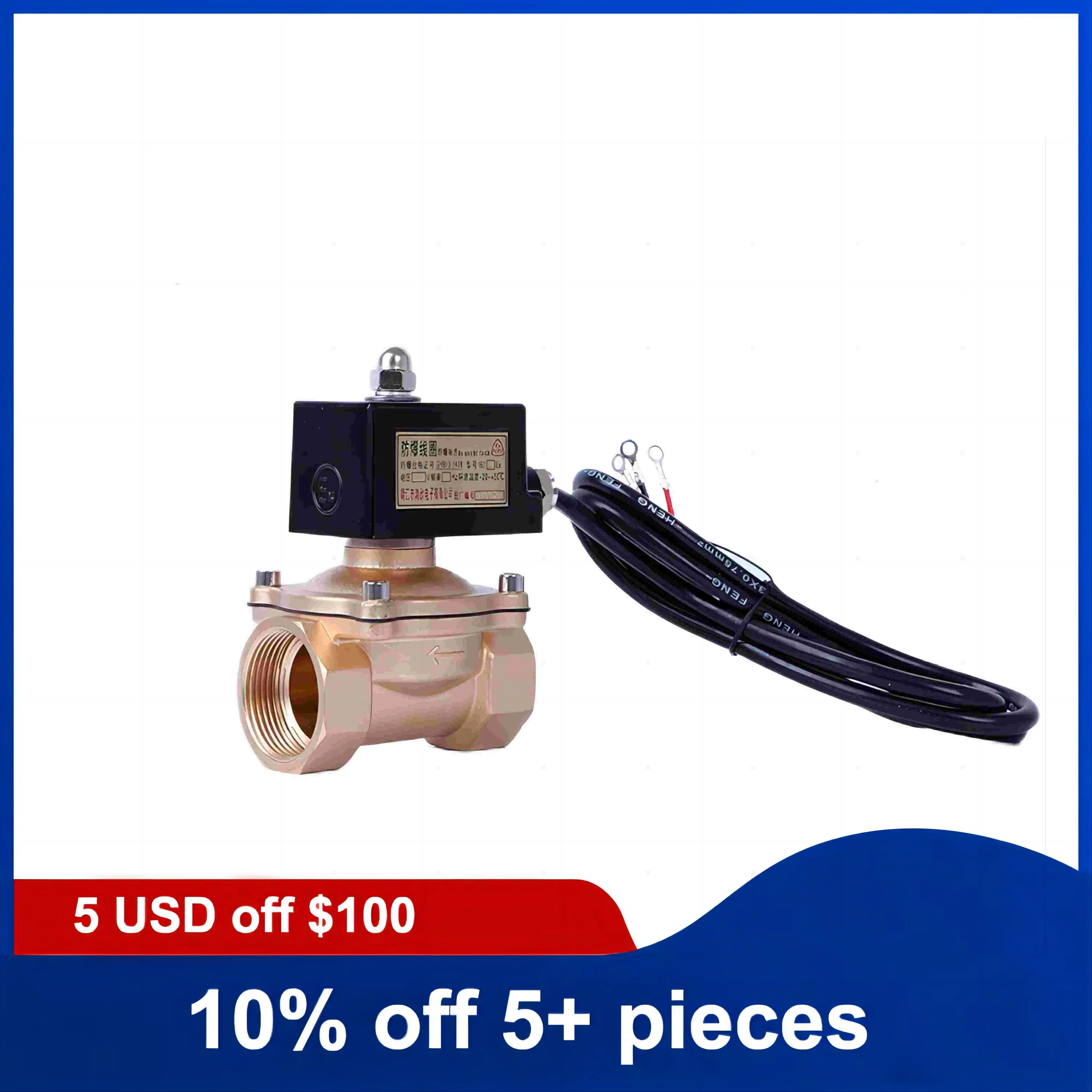 

3/8 inch Normally Closed Brass Solenoid Valve 220V 24V Explosion Proof LGP Gas Solenoid Valve Explosion-proof Coil