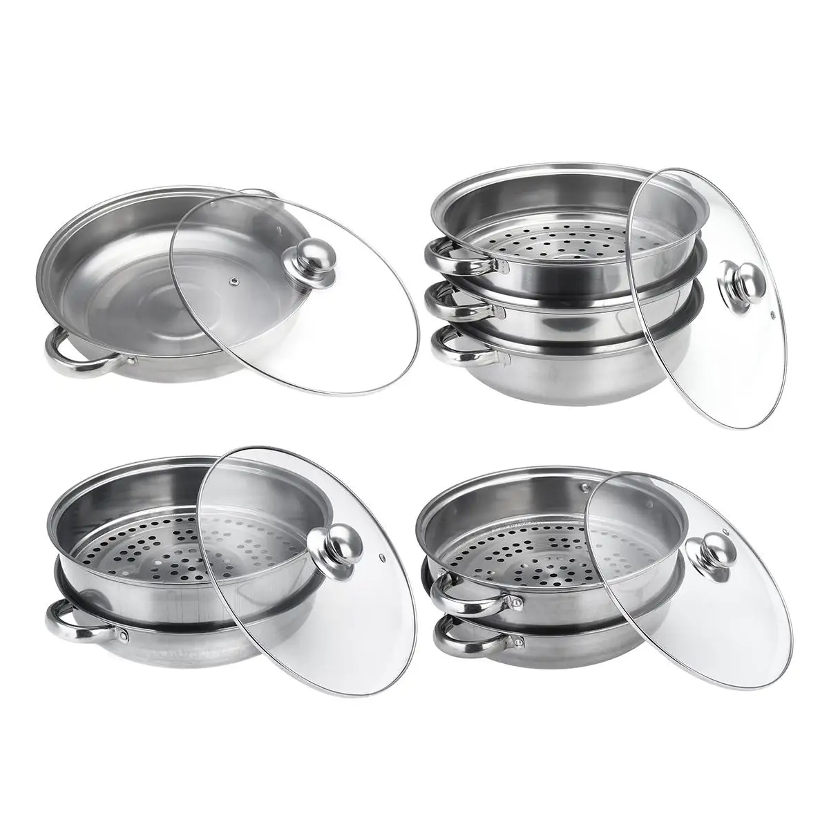 2 Layer Stainless Steel Pots Stockpot Hotpot Induction Steaming Food Steamer Pan Household Cooking Pot Kitchen Steamer Cooker
2 Layer Stainless Steel Pots Stockpot Hotpot Induction Steaming Food Steamer Pan Household Cooking Pot Kitchen Steamer Cooker