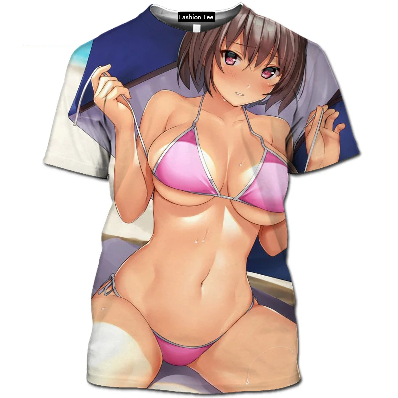 Japan Anime Kawaii T Shirt 3D Printed Sexy Senpai Girl Short Sleeved Hentai Bikini Ropa Hombre Men Casual Cosplay Loli Waifu Tee
Japan Anime Kawaii T Shirt 3D Printed Sexy Senpai Girl Short Sleeved Hentai Bikini Ropa Hombre Men Casual Cosplay Loli Waifu Tee
