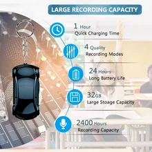 2400 Hours Recording Capacity Audio Recorder 32GB Mini Recorder Keychain Is Suitable for Children Classrooms Lectures Meetings
2400 Hours Recording Capacity Audio Recorder 32GB Mini Recorder Keychain Is Suitable for Children Classrooms Lectures Meetings