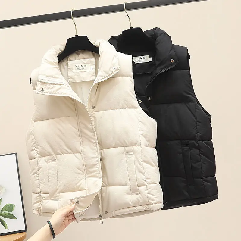 Cotton Padded Jacket Women Autumn Winter Down Vest 2023 New Fashion Loose Waistcoat Female Korean Sleeveless Coat Q392
Cotton Padded Jacket Women Autumn Winter Down Vest 2023 New Fashion Loose Waistcoat Female Korean Sleeveless Coat Q392