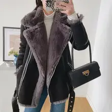Xfh Women's double-sided Coat New Style With Fur Lamb Hair European And American Style Plus Velvet Plus Velvet double-sided Coat
Xfh Women's double-sided Coat New Style With Fur Lamb Hair European And American Style Plus Velvet Plus Velvet double-sided Coat