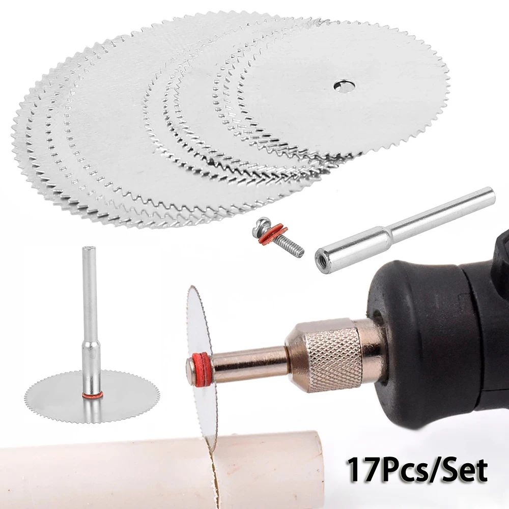 17Pcs Mini Circular Saw Blades Cutting Discs Rotary Tool Electric Grinding 22/25/32mm Plastic Wood PVC Pipe Beeswax Walnut
17Pcs Mini Circular Saw Blades Cutting Discs Rotary Tool Electric Grinding 22/25/32mm Plastic Wood PVC Pipe Beeswax Walnut
