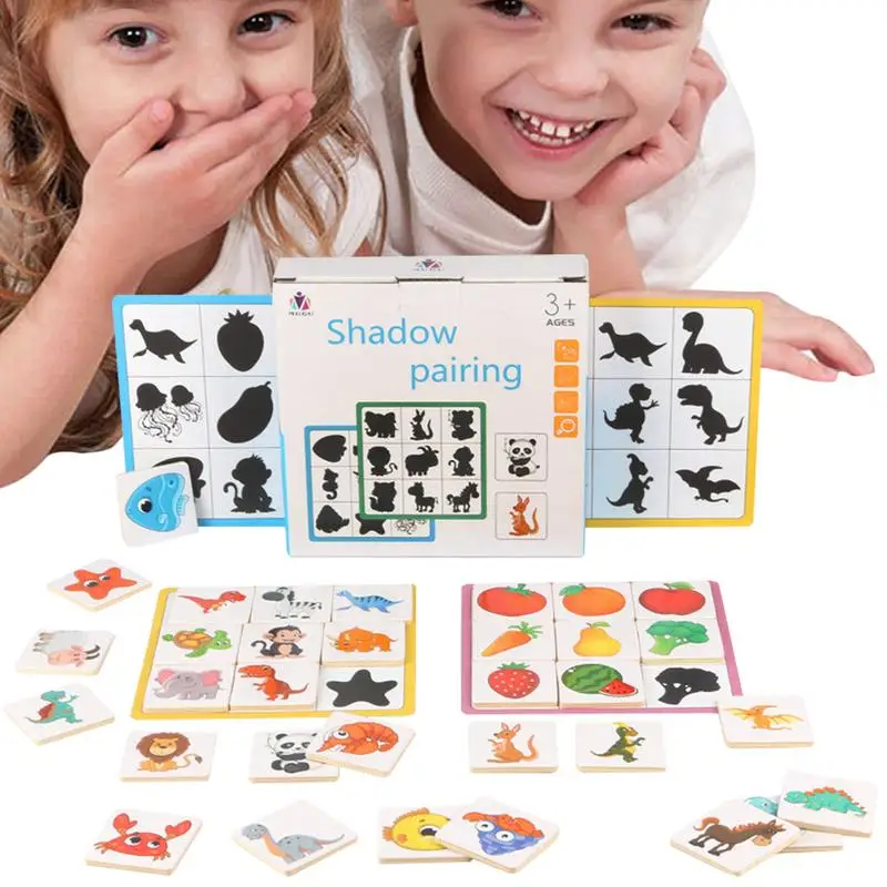 Educational Shadow Matching Toys For Kids Fruit Animal Pairing Game For Matching Skills Memory Game Montessori Permanence Box 
Educational Shadow Matching Toys For Kids Fruit Animal Pairing Game For Matching Skills Memory Game Montessori Permanence Box