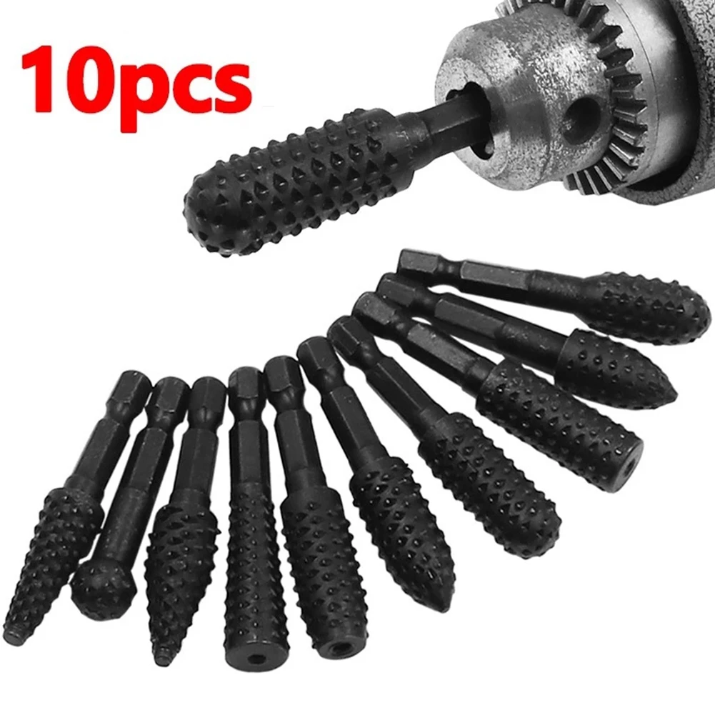 10pcs 1/4 Hex Shank DIY Drill Bit Set Rotary File Burr Drill Grinder For Grinding Wood Carving Tool Carpentry Cutting Tools
10pcs 1/4 Hex Shank DIY Drill Bit Set Rotary File Burr Drill Grinder For Grinding Wood Carving Tool Carpentry Cutting Tools